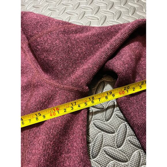 Patagonia Fleece Womens Medium Red Purple Better Sweater Quarter Zip Jumper Lady - Picture 5 of 9